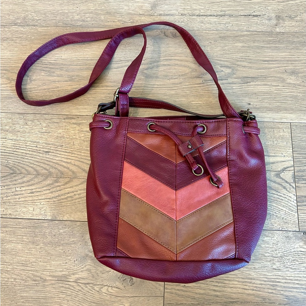 Maurices Multicolor Chevron Shoulder Bag